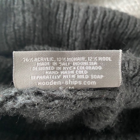 Wooden ships striped cowl turtleneck sweater - Picture 3 of 4